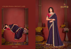 Suma Designer Sarees Crafted With Exquisite Vichitra Fabric Offer A Unique Blend Of Elegance