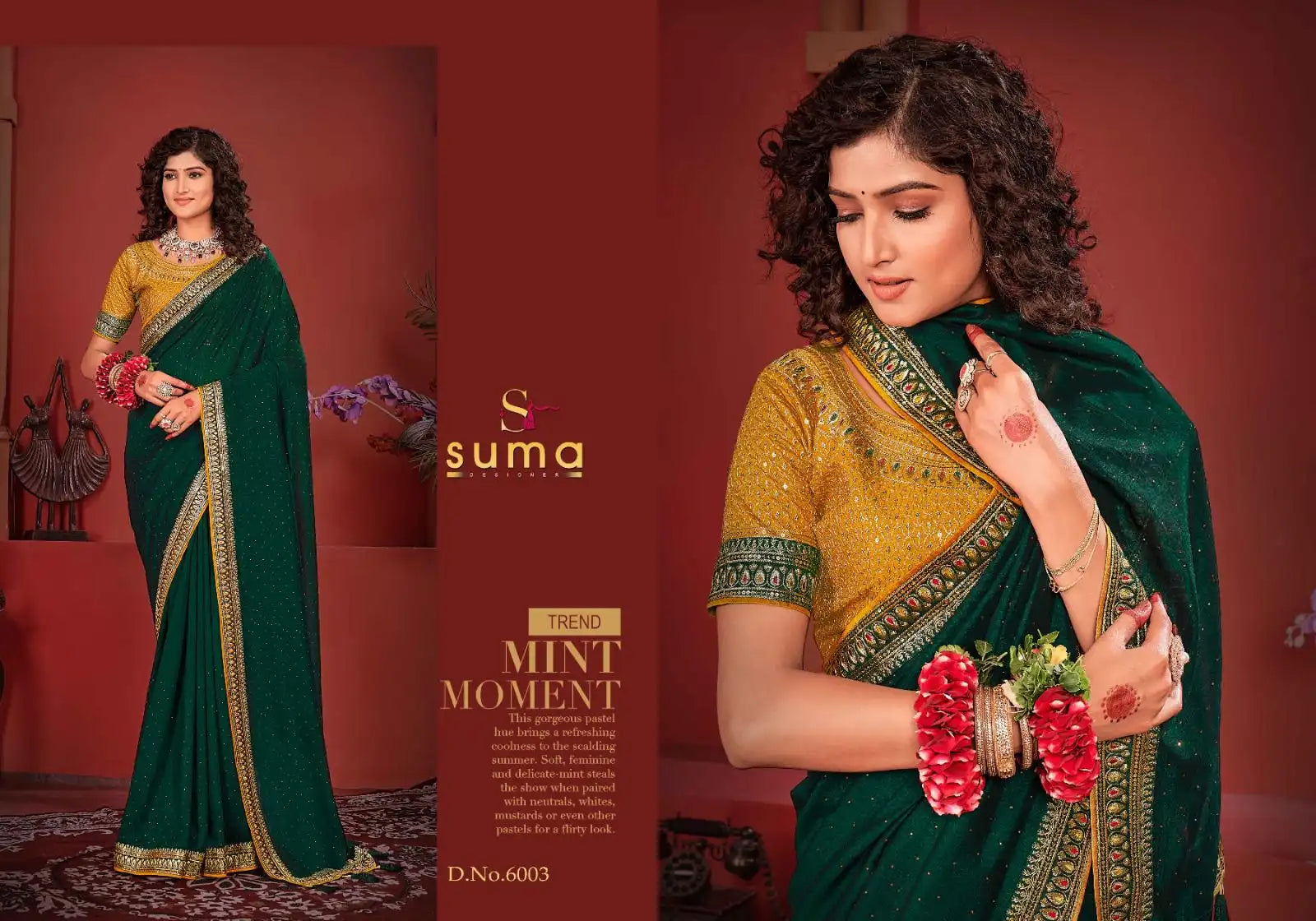 Suma Designer Sarees Crafted With Exquisite Vichitra Fabric Offer A Unique Blend Of Elegance