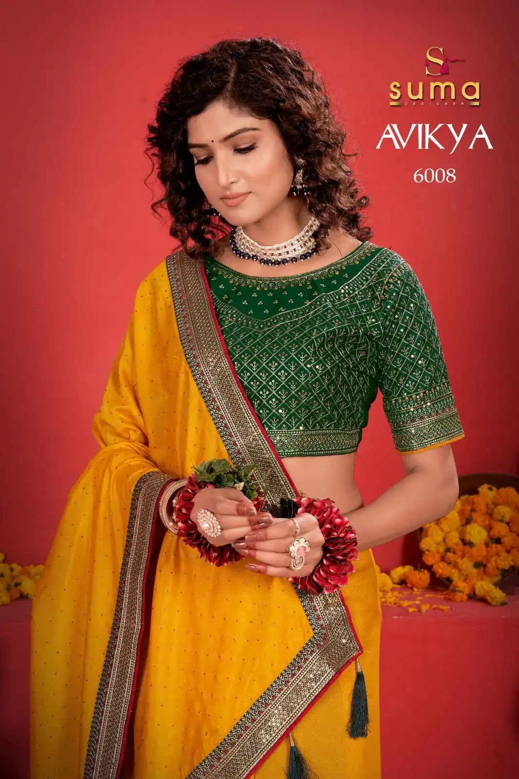 Suma Designer Sarees Crafted With Exquisite Vichitra Fabric Offer A Unique Blend Of Elegance