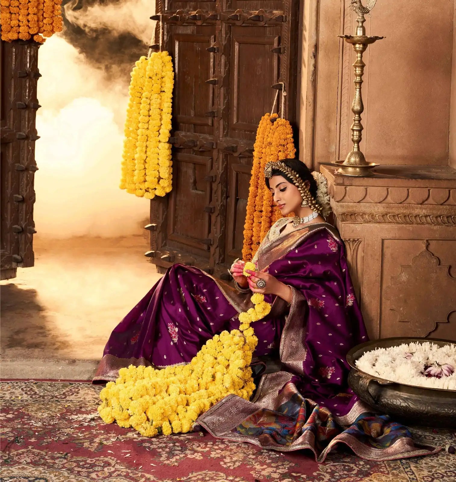 Kira Sarees Showcase Exquisite Pure Silk Weaving Combined With A Fancy Fabric That Features