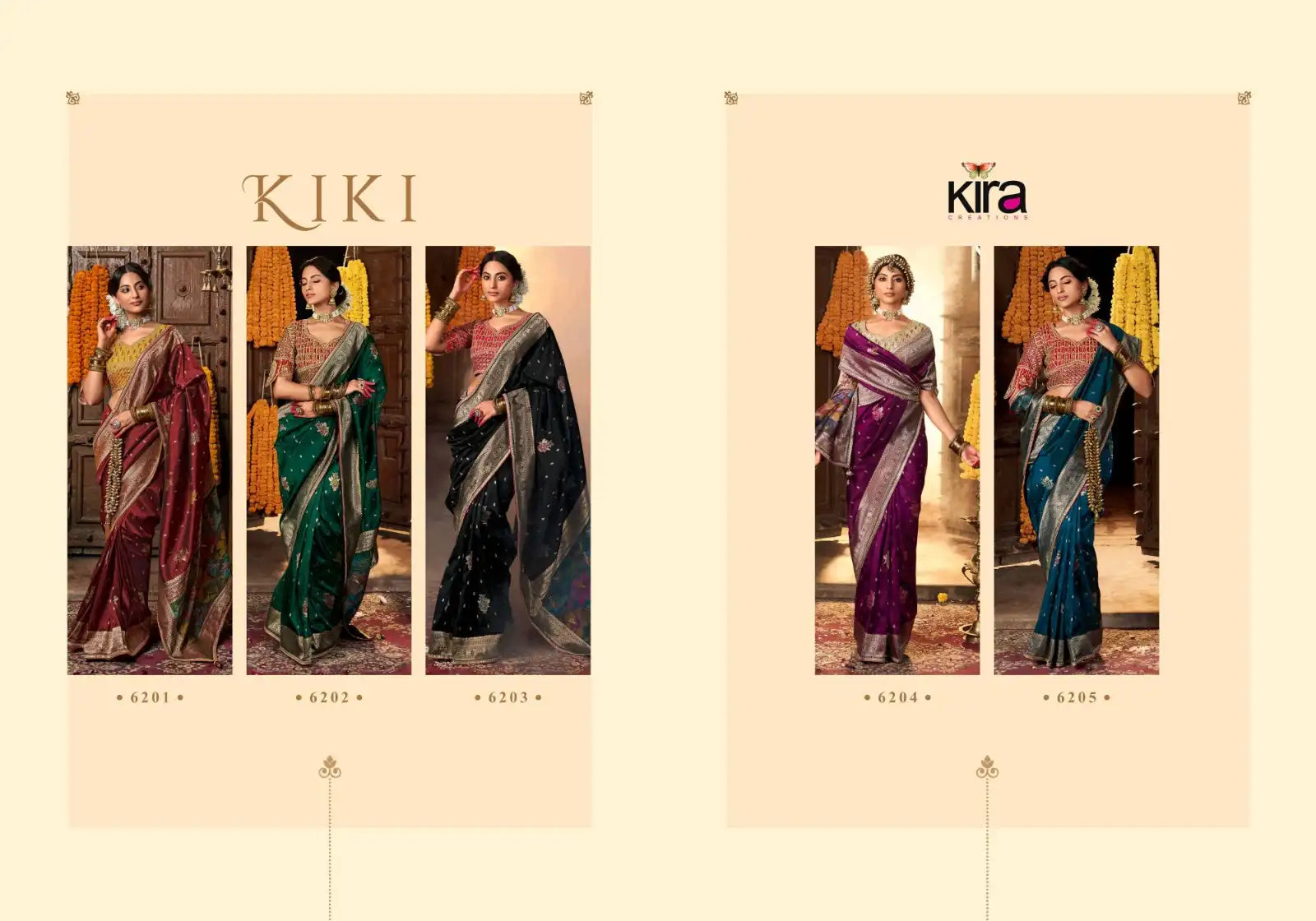 Kira Sarees Showcase Exquisite Pure Silk Weaving Combined With A Fancy Fabric That Features