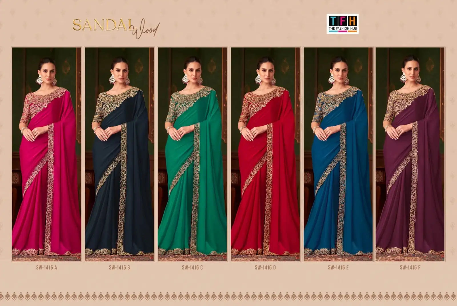 The Fashion Hub Presents Satin Silk Sarees That Exemplify Refined Craftsmanship And Timeless Elegance