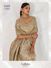 Sethnic Lifestyle Sarees Feature Premium Tissue Linen Fabric Enhanced With A Woven