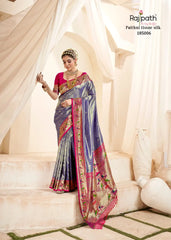 RajPath Fabrics Presents Exquisite Sarees Crafted From Paithni Tissue Silk Renowned For Their Rich Texture