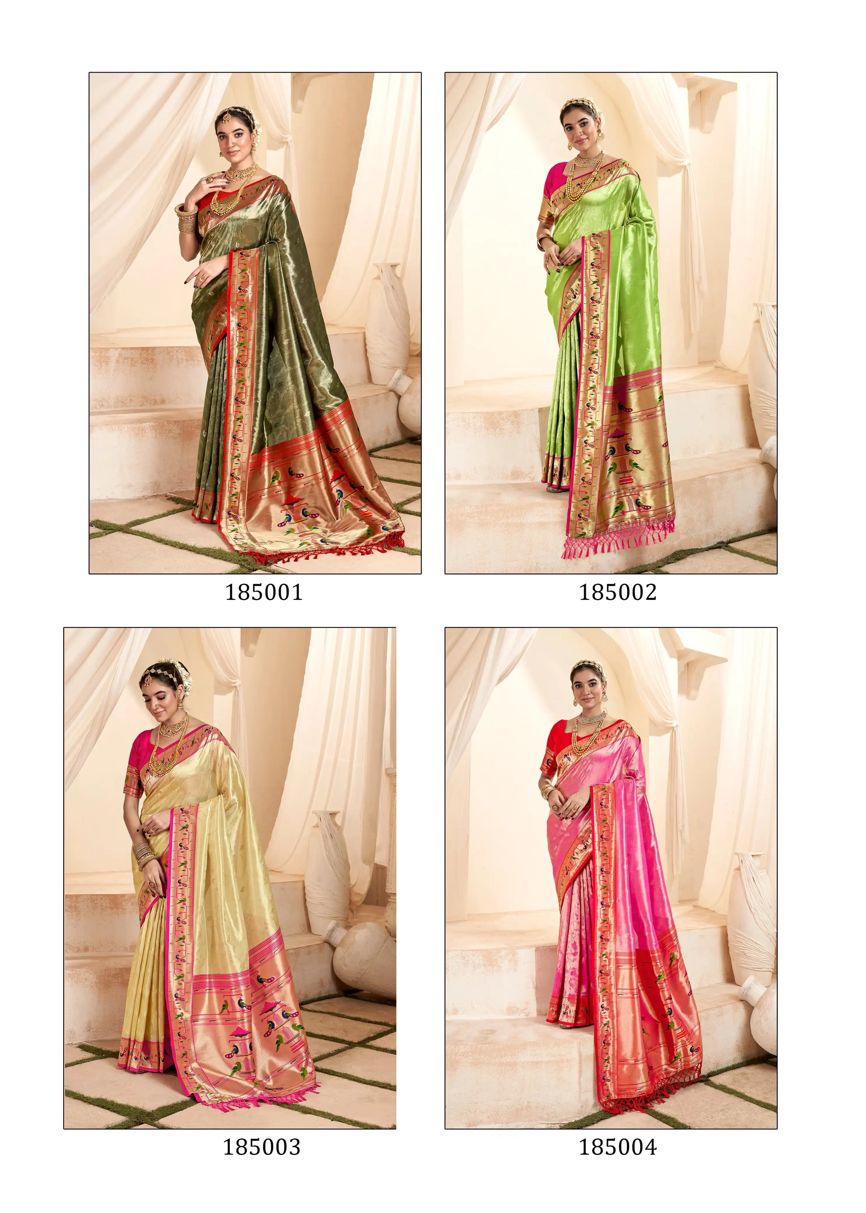 RajPath Fabrics Presents Exquisite Sarees Crafted From Paithni Tissue Silk Renowned For Their Rich Texture