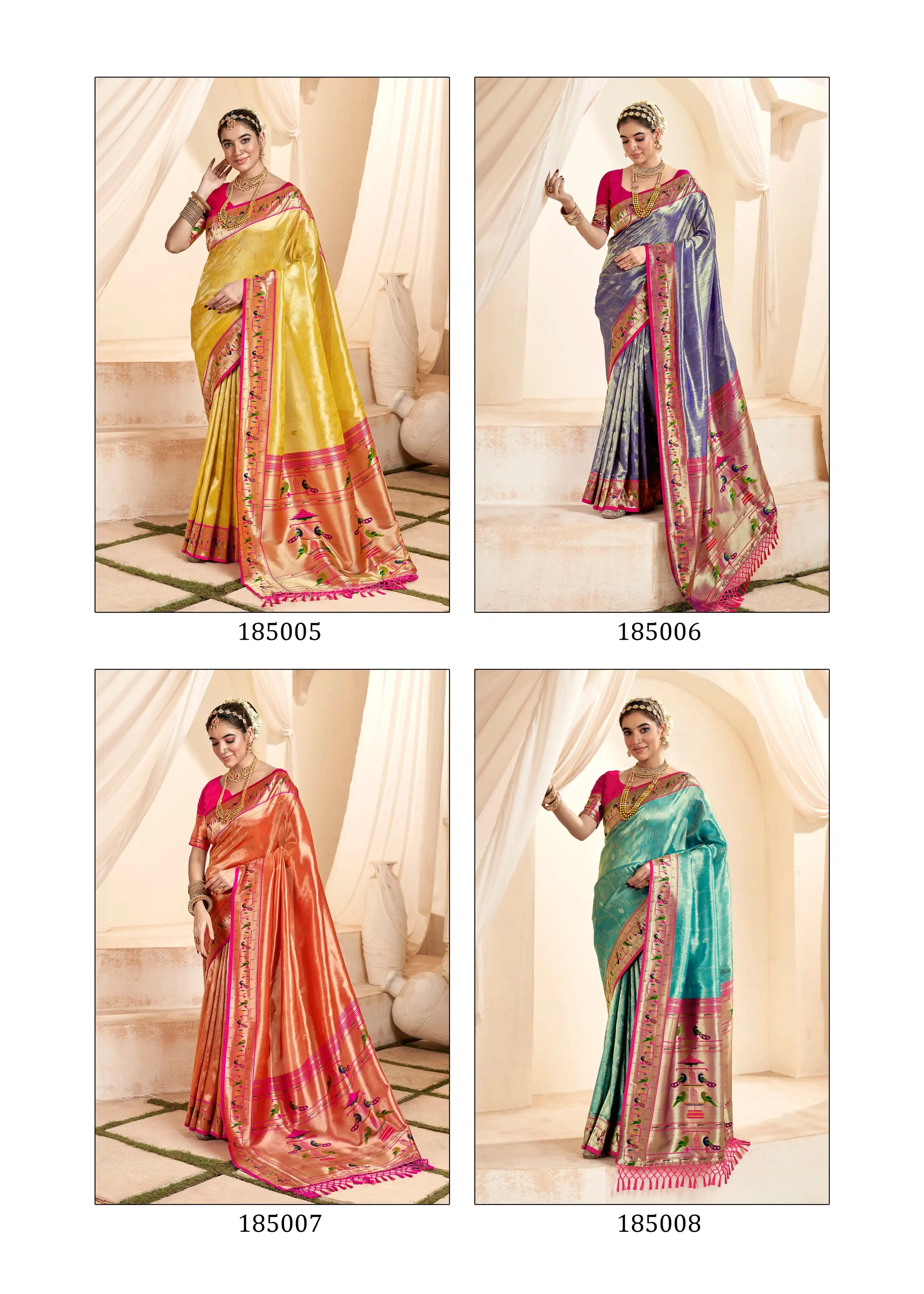 RajPath Fabrics Presents Exquisite Sarees Crafted From Paithni Tissue Silk Renowned For Their Rich Texture