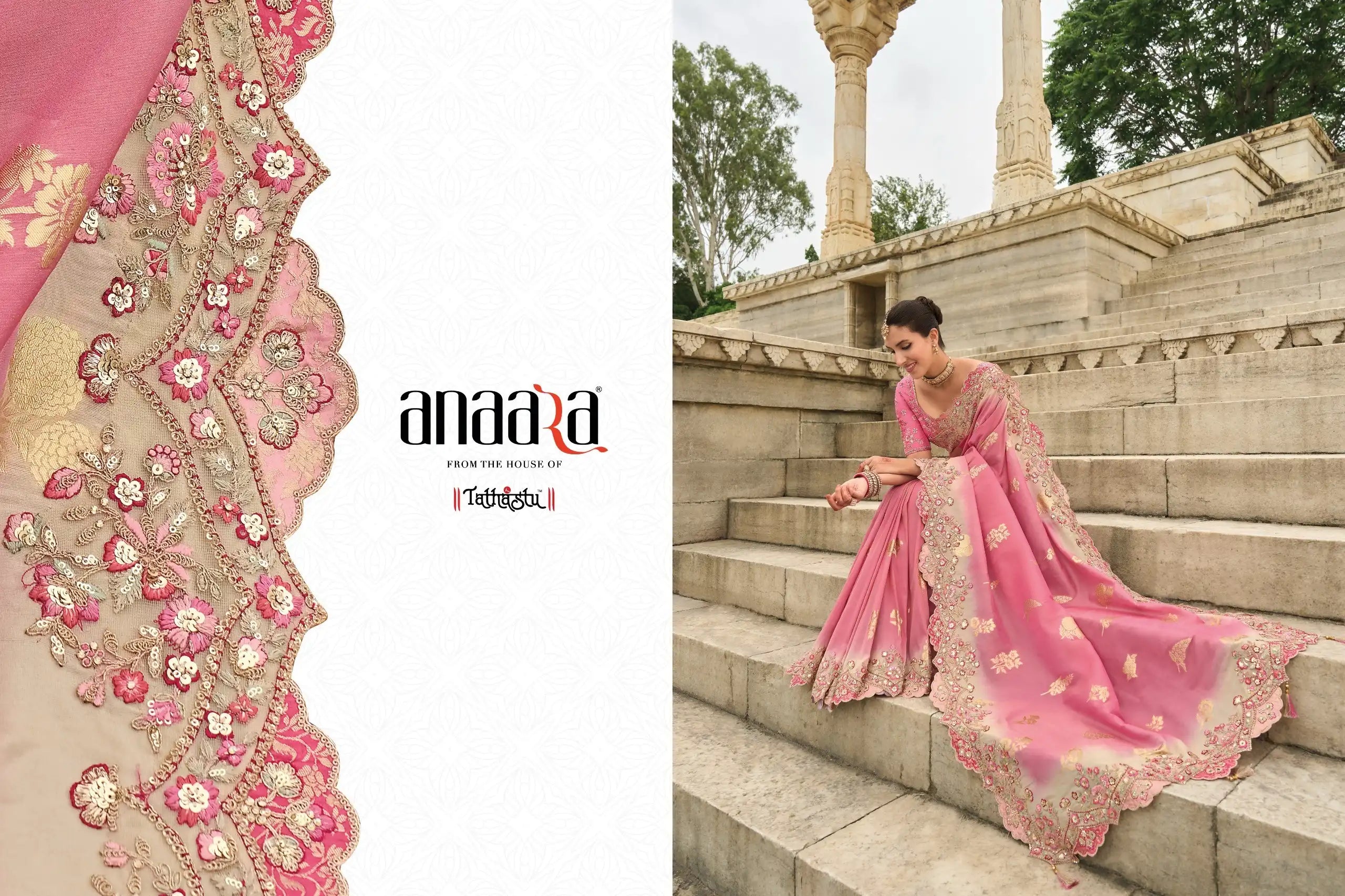 Tathastu Silk Sarees Showcase Expert Craftsmanship With Detailed Embroidery And Cut Work