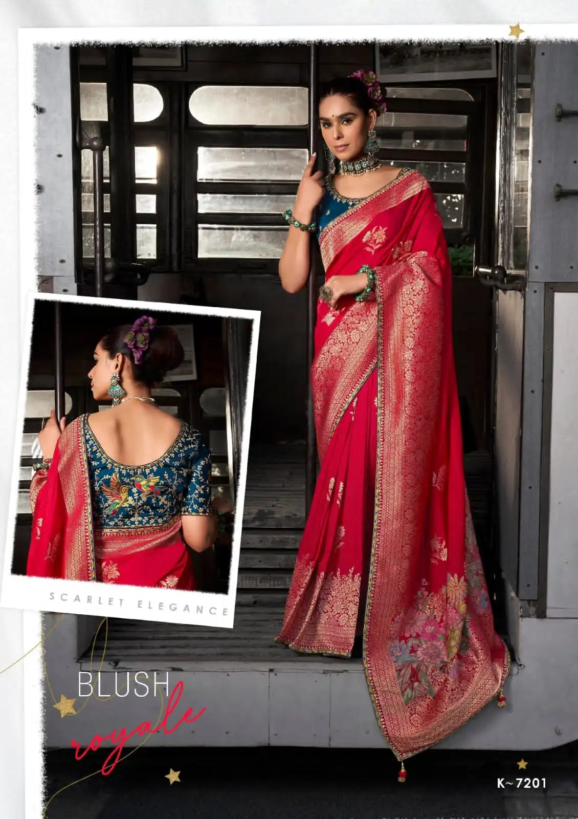 Kira Sarees Showcase The Luxurious Softness Of Dola Viscous Silk Enhanced By A 3D Weaved Pallu