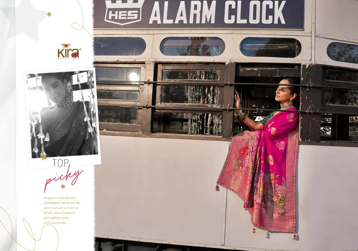 Kira Sarees Showcase The Luxurious Softness Of Dola Viscous Silk Enhanced By A 3D Weaved Pallu