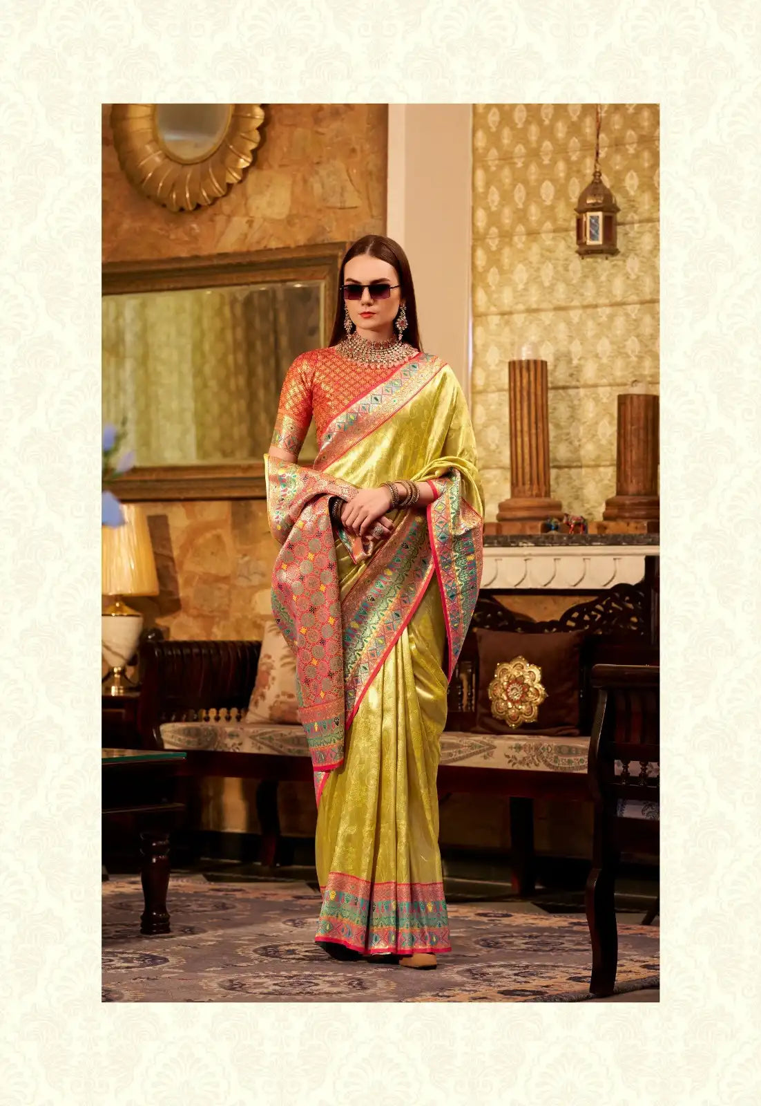 RajPath Fabrics Sarees Crafted From Tissue Silk Offer A Luxurious Blend Of Sheen And Lightweight Comfort