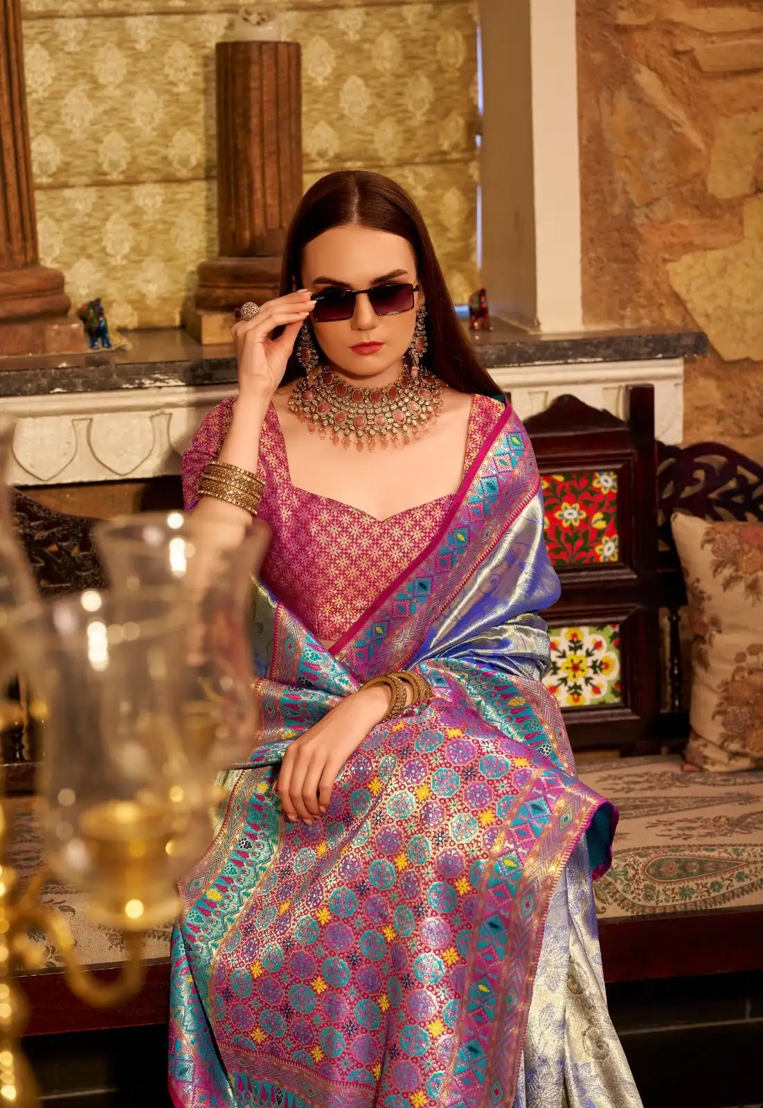 RajPath Fabrics Sarees Crafted From Tissue Silk Offer A Luxurious Blend Of Sheen And Lightweight Comfort