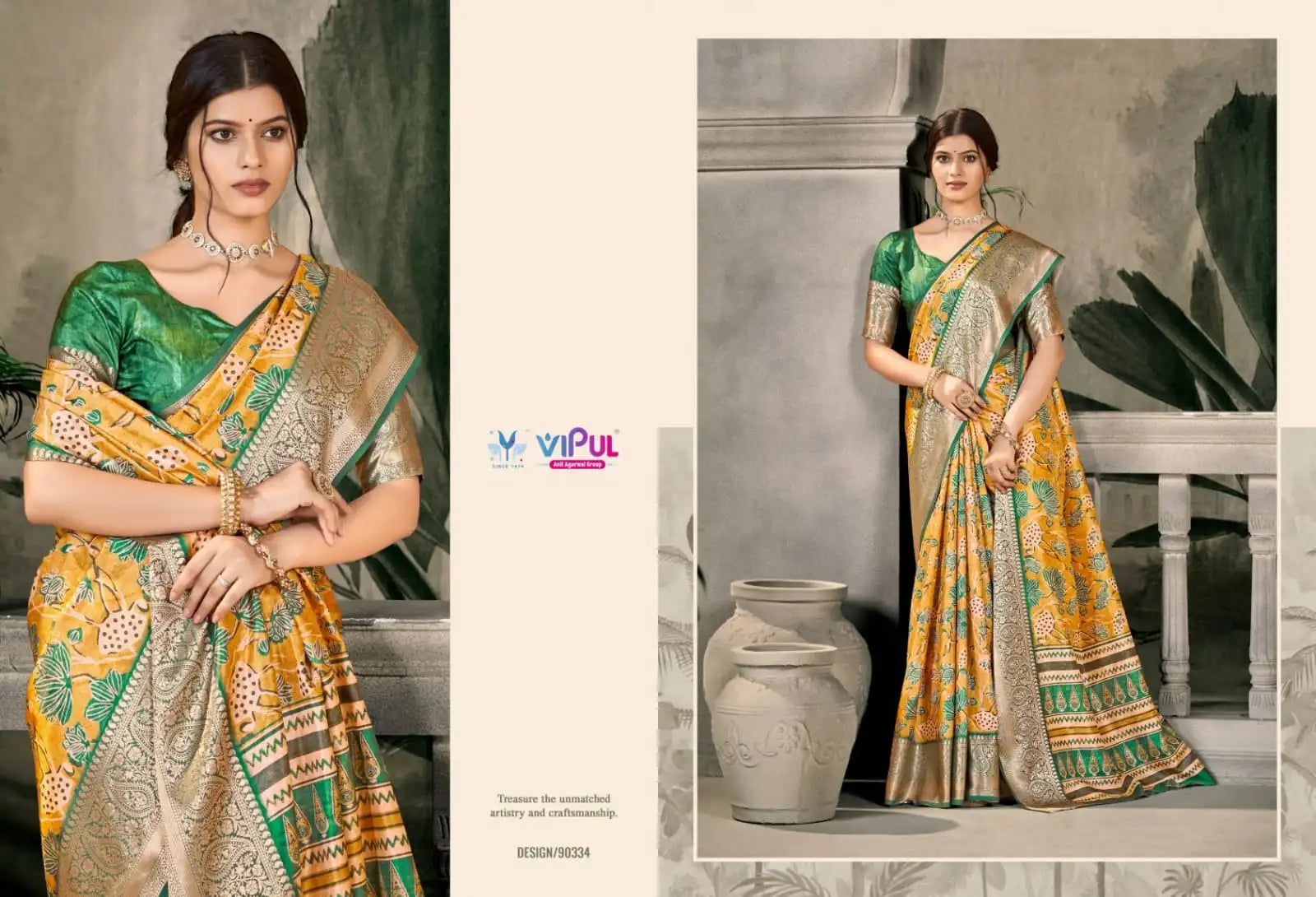 Vipul Sarees Crafted From Dola Silk Offer A Luxurious Blend Of Traditional Elegance And Superior Comfort
