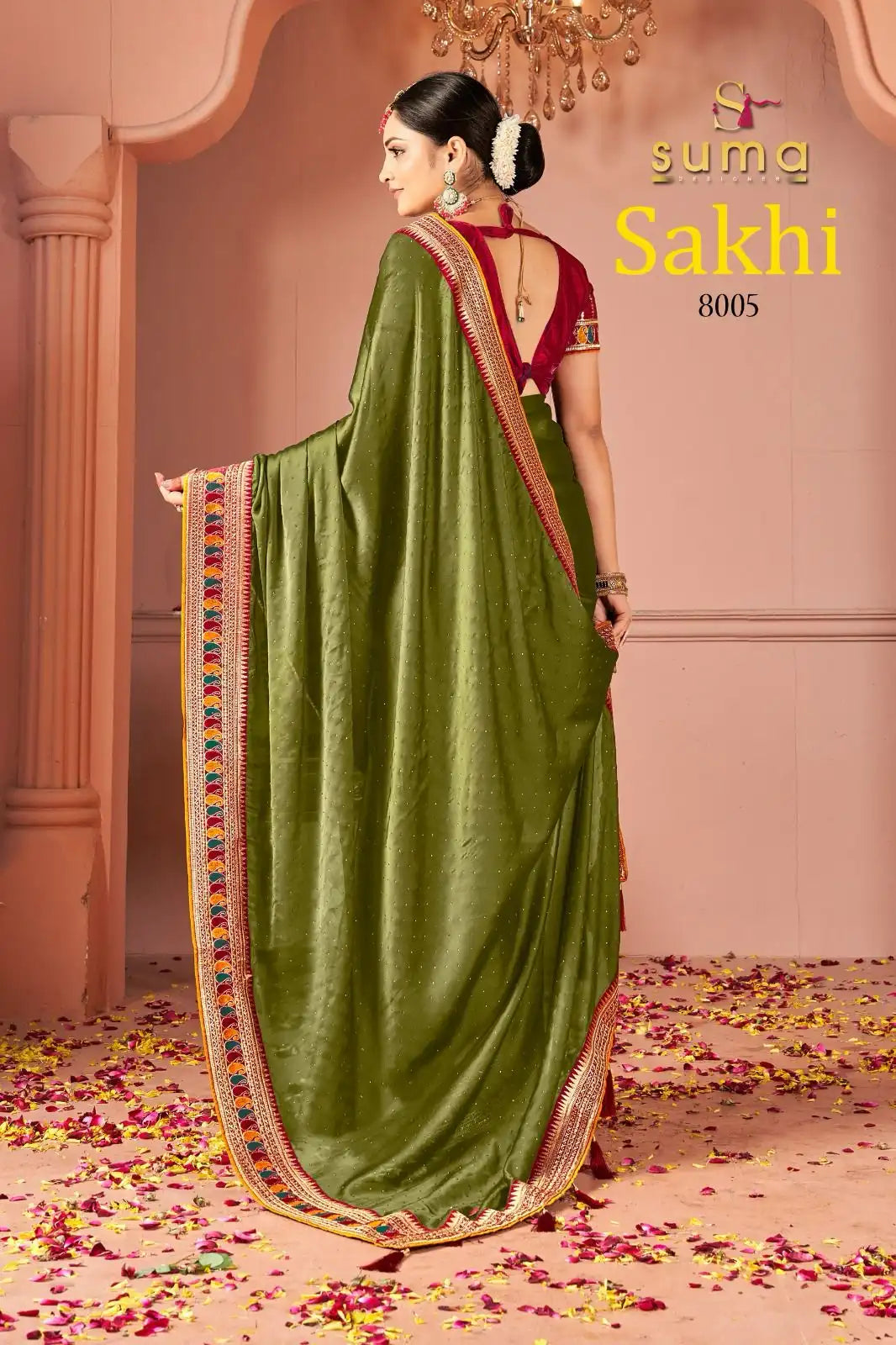 SUMA Designer Saree With Black Rangoli Showcases Exquisite Craftsmanship And Elegant Design