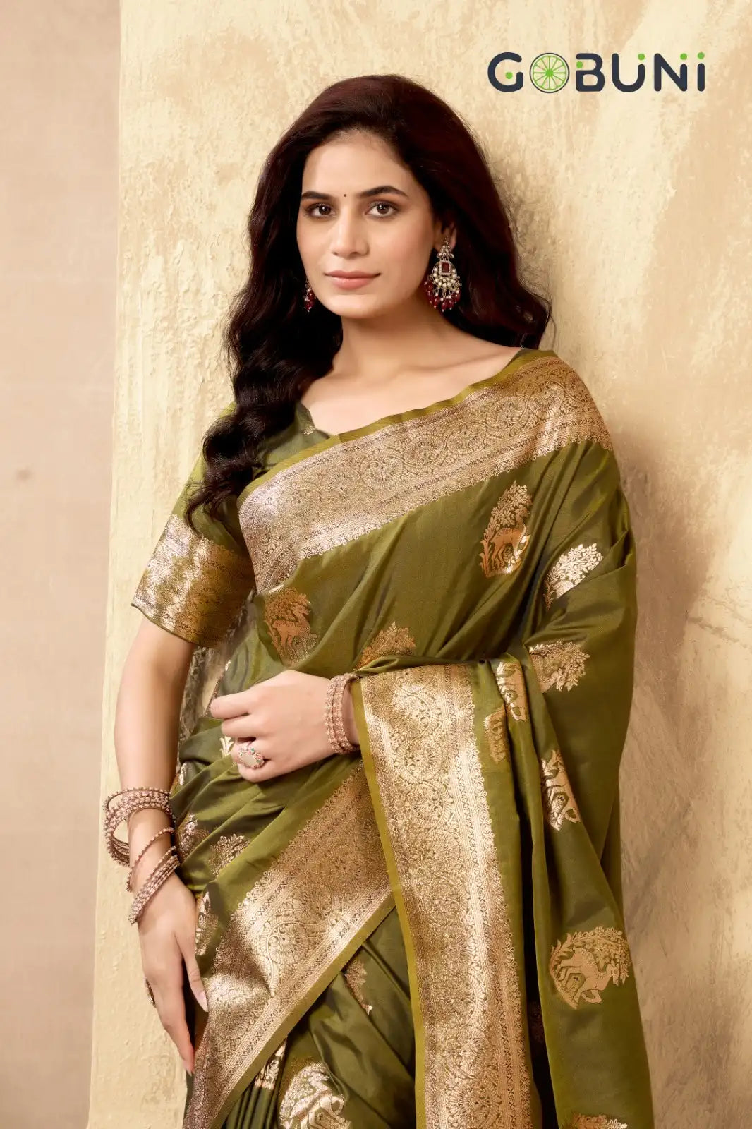GOBUNI Sarees Showcase Exquisite Craftsmanship With Their Rich Pallu Silk Design Enhanced