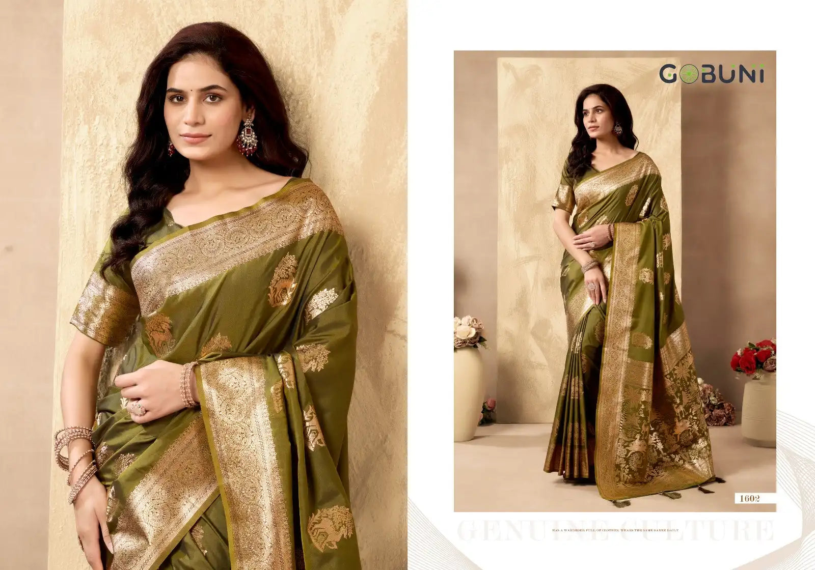GOBUNI Sarees Showcase Exquisite Craftsmanship With Their Rich Pallu Silk Design Enhanced