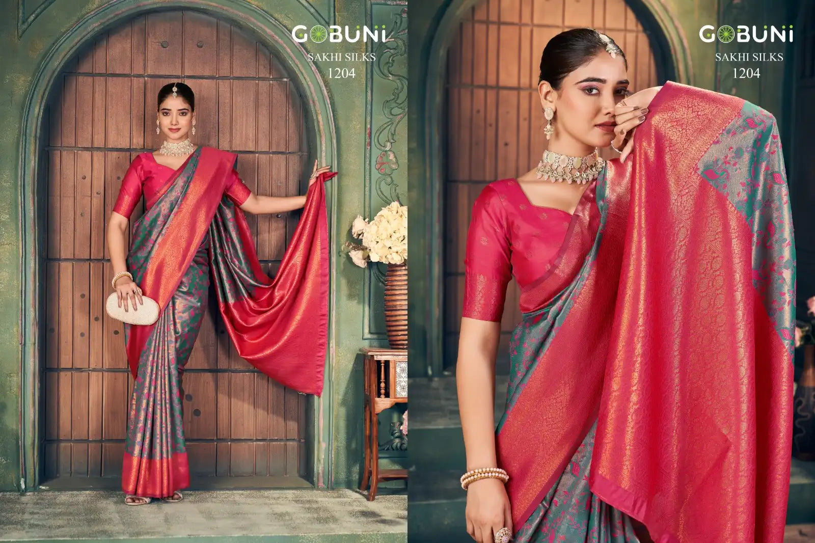 GOBUNI Sarees With Zari Silk Showcase Exquisite Craftsmanship Through Their Detailed Zari