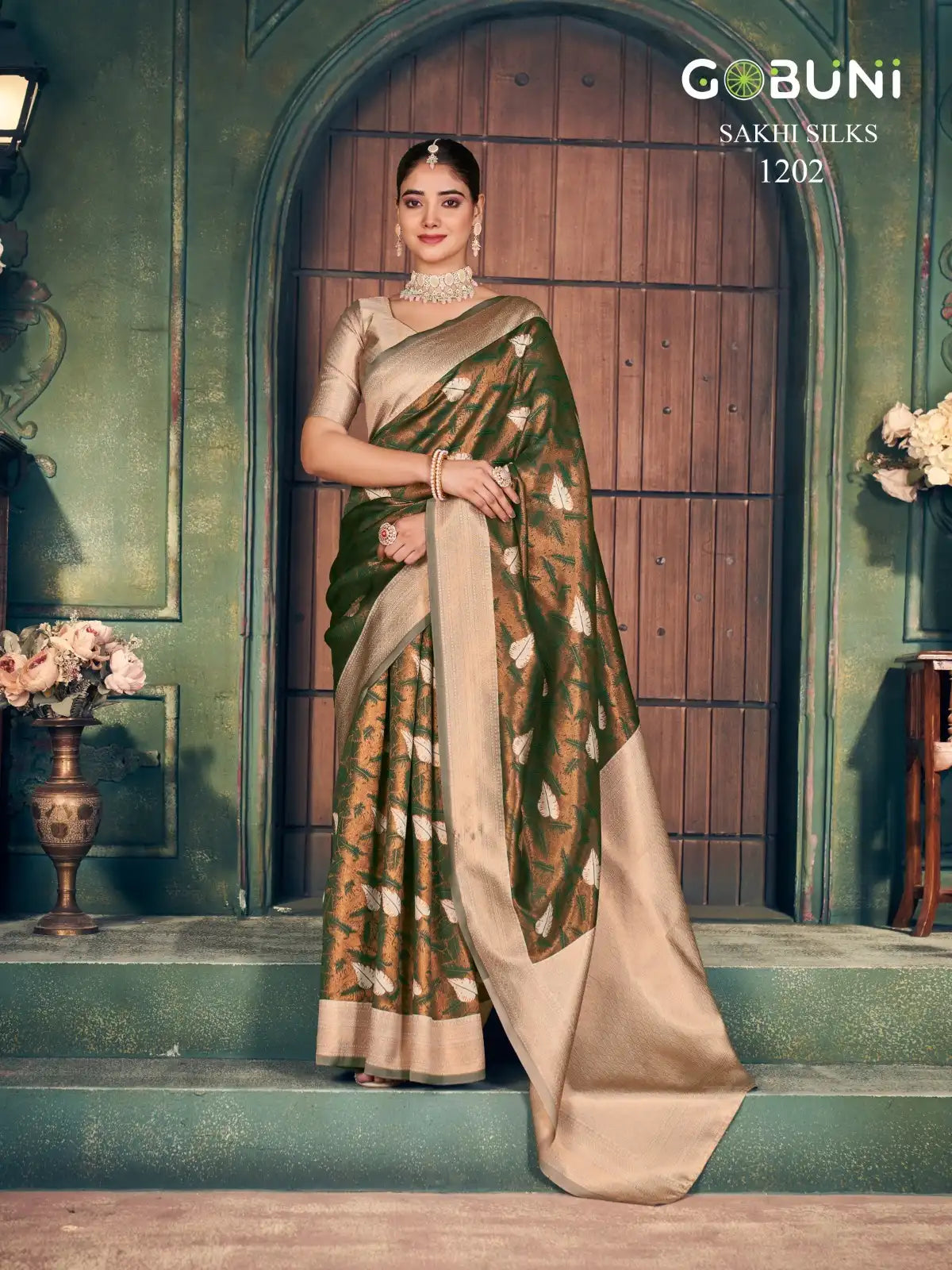 GOBUNI Sarees With Zari Silk Showcase Exquisite Craftsmanship Through Their Detailed Zari