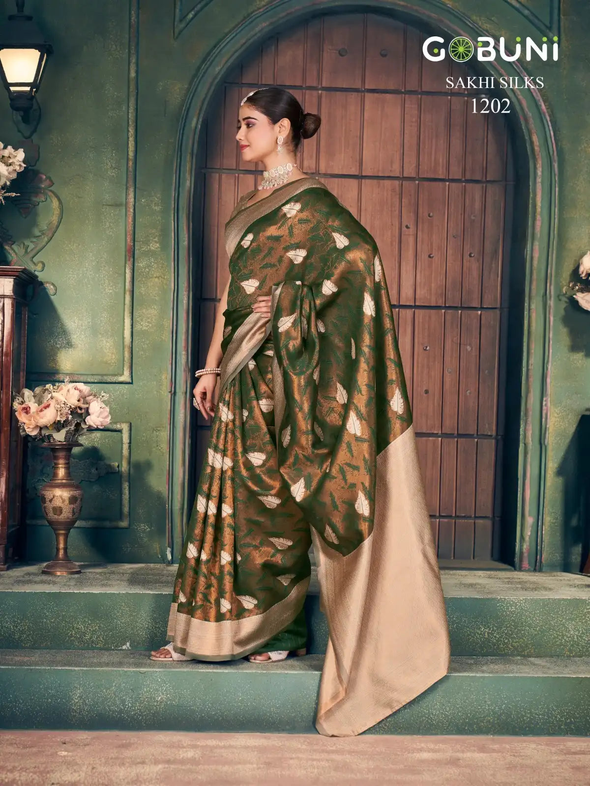 GOBUNI Sarees With Zari Silk Showcase Exquisite Craftsmanship Through Their Detailed Zari