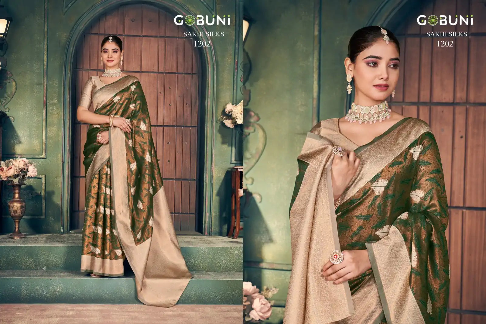 GOBUNI Sarees With Zari Silk Showcase Exquisite Craftsmanship Through Their Detailed Zari
