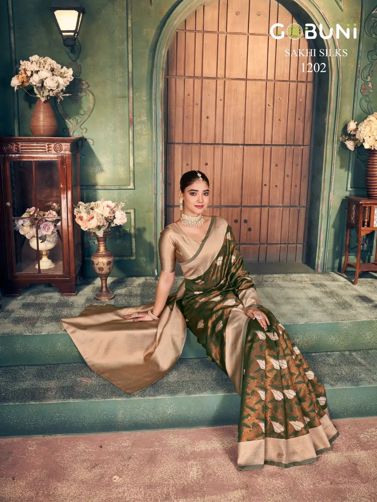 GOBUNI Sarees With Zari Silk Showcase Exquisite Craftsmanship Through Their Detailed Zari