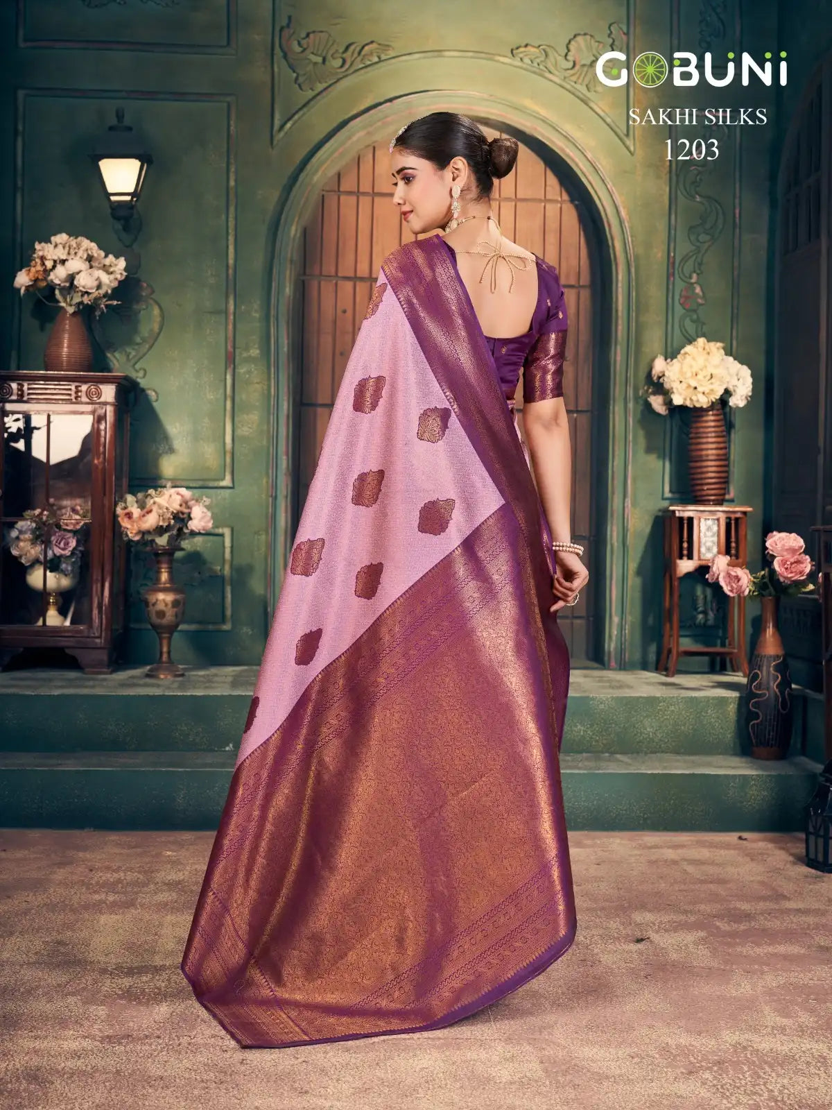 GOBUNI Sarees With Zari Silk Showcase Exquisite Craftsmanship Through Their Detailed Zari