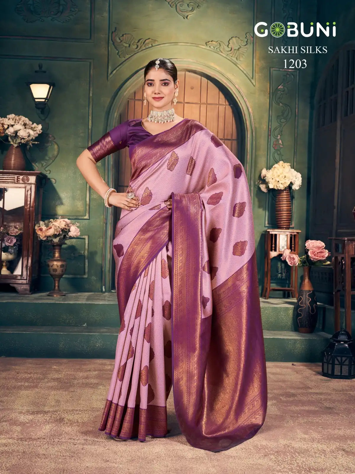 GOBUNI Sarees With Zari Silk Showcase Exquisite Craftsmanship Through Their Detailed Zari