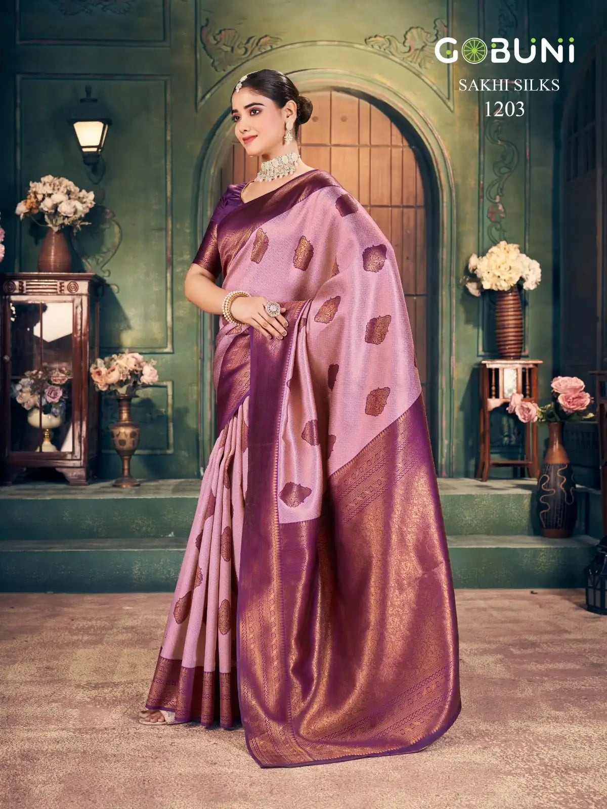 GOBUNI Sarees With Zari Silk Showcase Exquisite Craftsmanship Through Their Detailed Zari