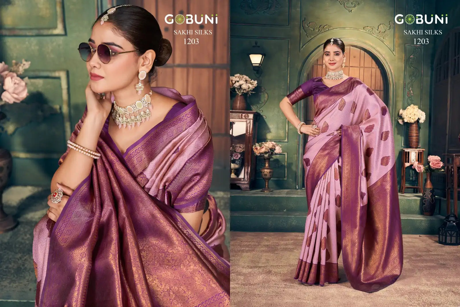 GOBUNI Sarees With Zari Silk Showcase Exquisite Craftsmanship Through Their Detailed Zari