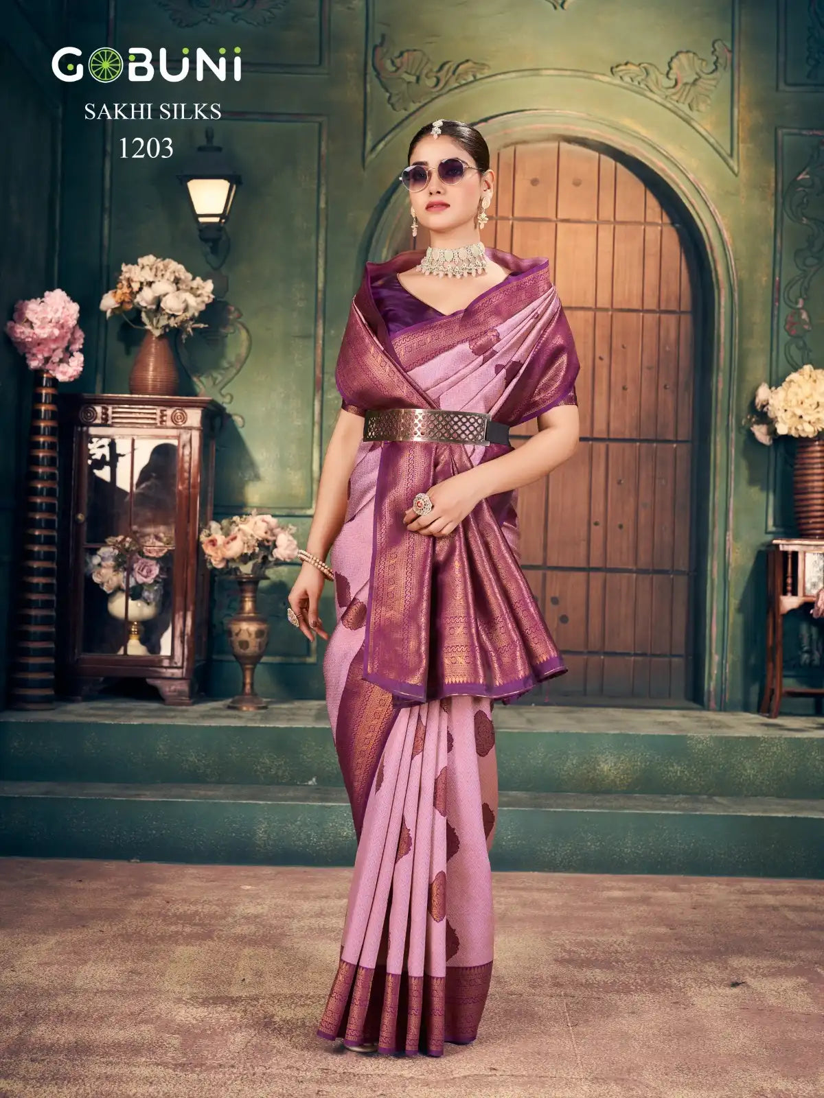 GOBUNI Sarees With Zari Silk Showcase Exquisite Craftsmanship Through Their Detailed Zari