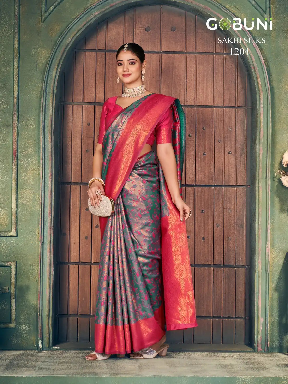 GOBUNI Sarees With Zari Silk Showcase Exquisite Craftsmanship Through Their Detailed Zari
