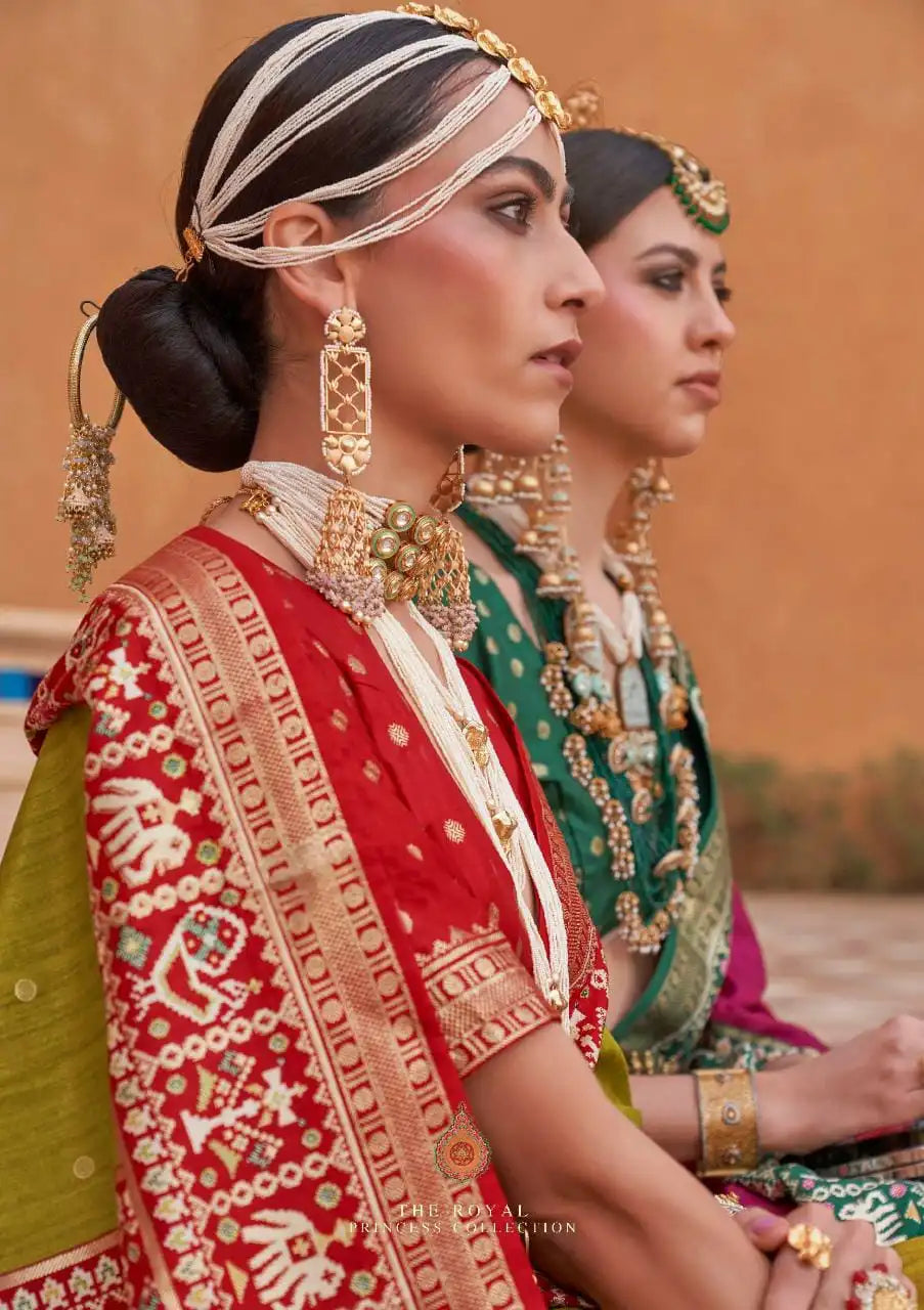 TRIRATH Sarees Showcase Premium mercerized sigma silk, known for its smooth texture