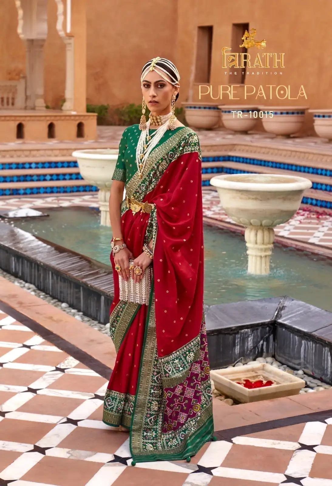 TRIRATH Sarees Showcase Premium mercerized sigma silk, known for its smooth texture