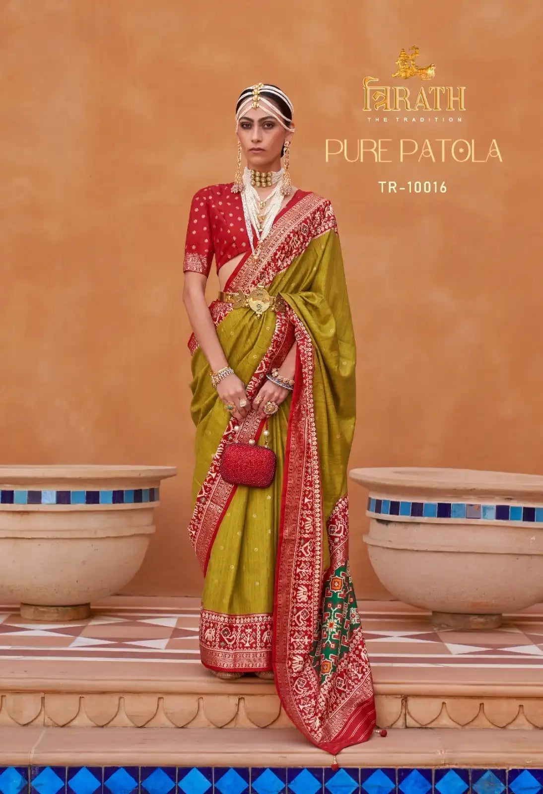 TRIRATH Sarees Showcase Premium mercerized sigma silk, known for its smooth texture