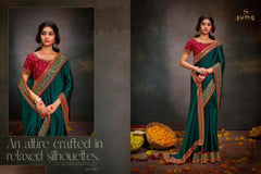 Suma Designer Sarees With Satin Blend Elegance And Comfort Featuring Smooth Satin Fabric