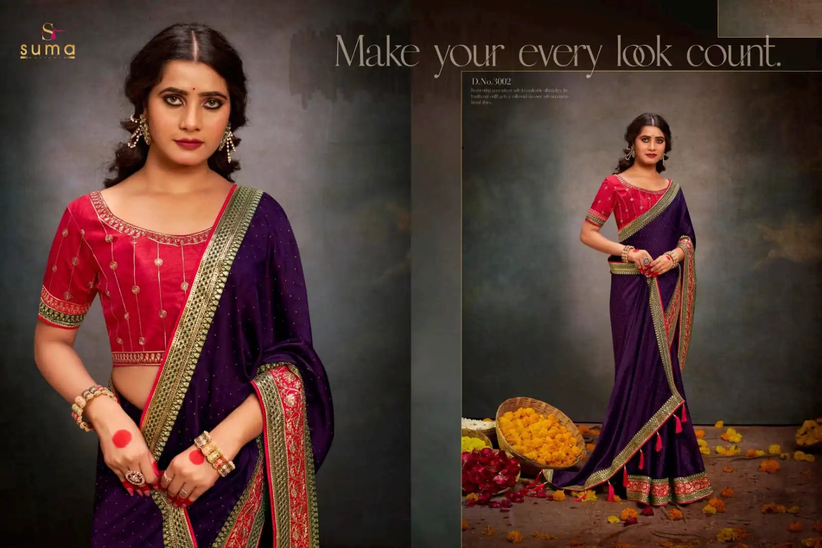 Suma Designer Sarees With Satin Blend Elegance And Comfort Featuring Smooth Satin Fabric