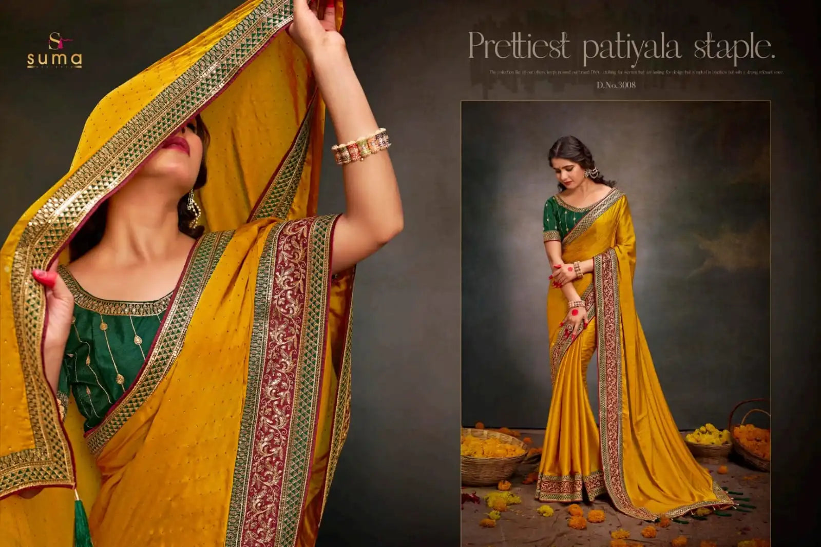 Suma Designer Sarees With Satin Blend Elegance And Comfort Featuring Smooth Satin Fabric