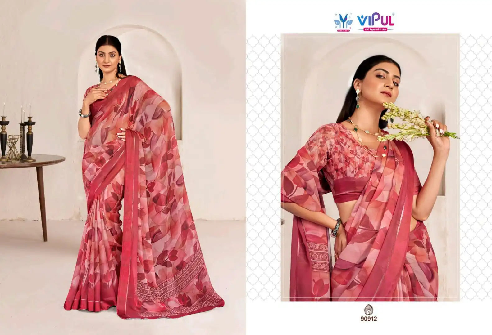 Vipul Sarees With Dal Mos Combine Traditional Elegance With Intricate Caftsmanship