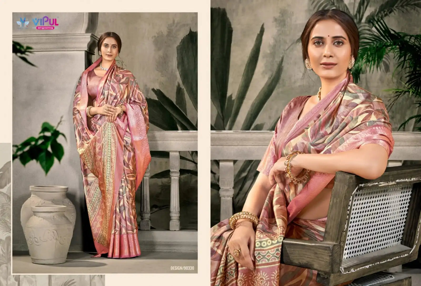 Vipul Sarees Crafted From Dola Silk Offer A Luxurious Blend Of Traditional Elegance And Superior Comfort