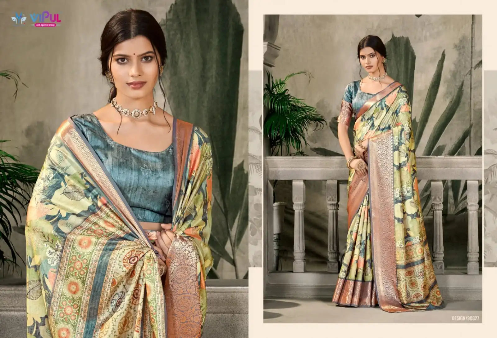 Vipul Sarees Crafted From Dola Silk Offer A Luxurious Blend Of Traditional Elegance And Superior Comfort