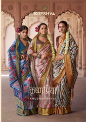 Kreshva Sarees Crafted With Silk Offer A Luxurious Drape And Rich Texture Ideal For Formal Occasions