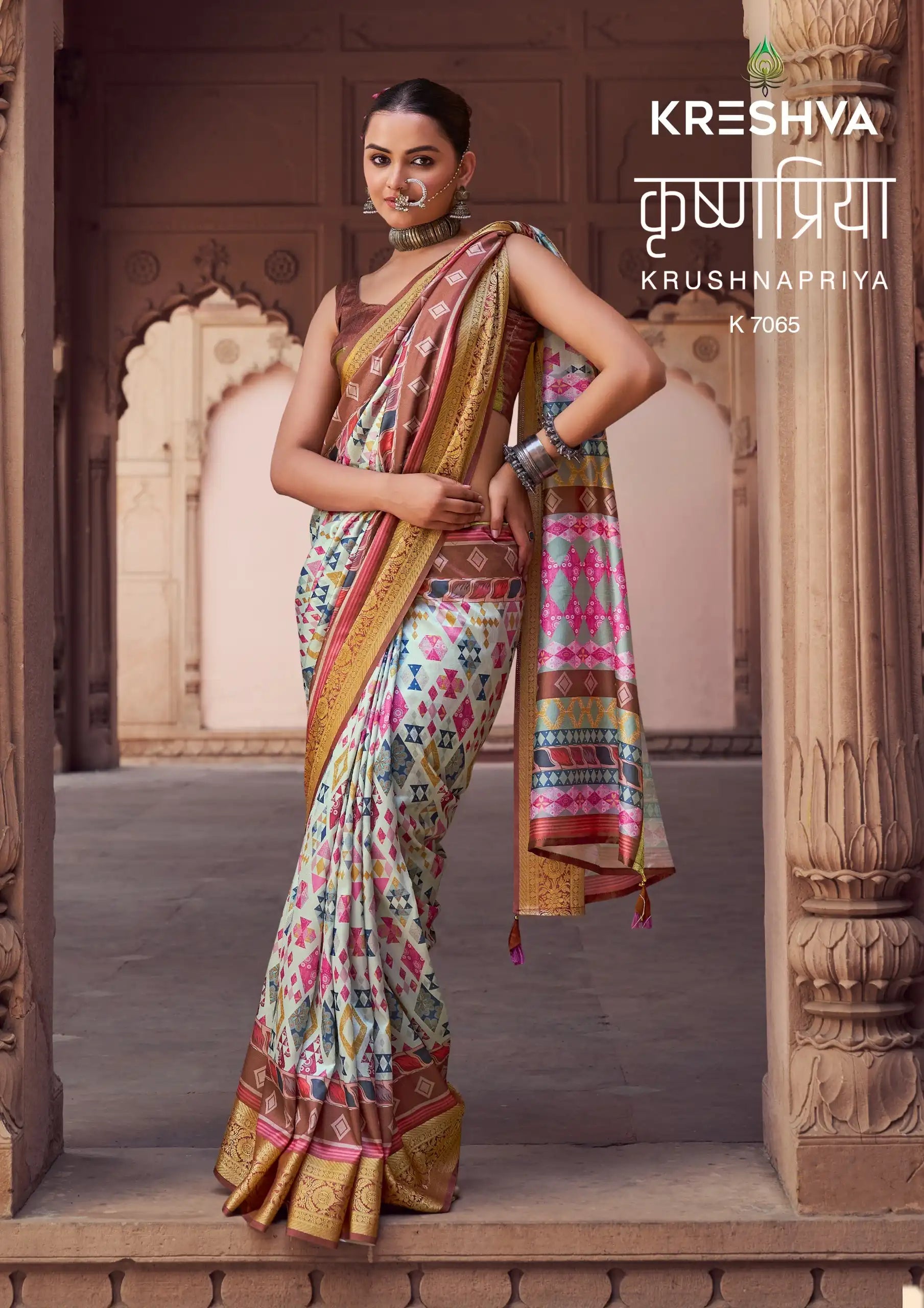 Kreshva Sarees Crafted With Silk Offer A Luxurious Drape And Rich Texture Ideal For Formal Occasions