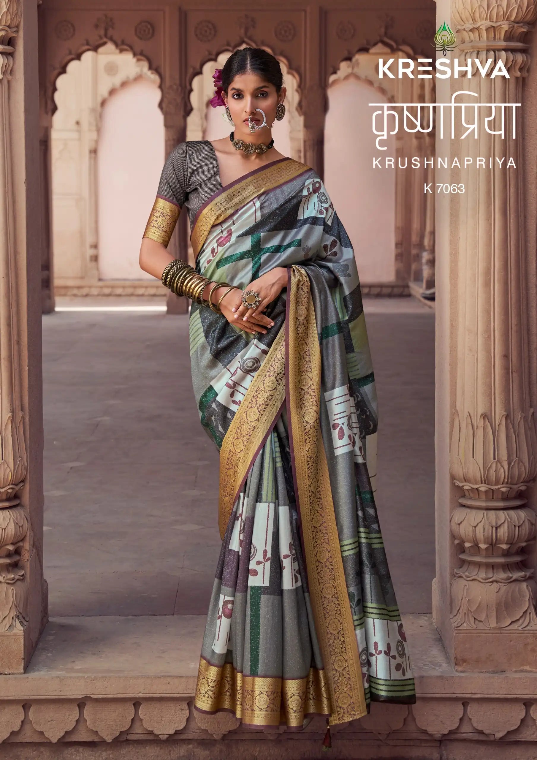 Kreshva Sarees Crafted With Silk Offer A Luxurious Drape And Rich Texture Ideal For Formal Occasions
