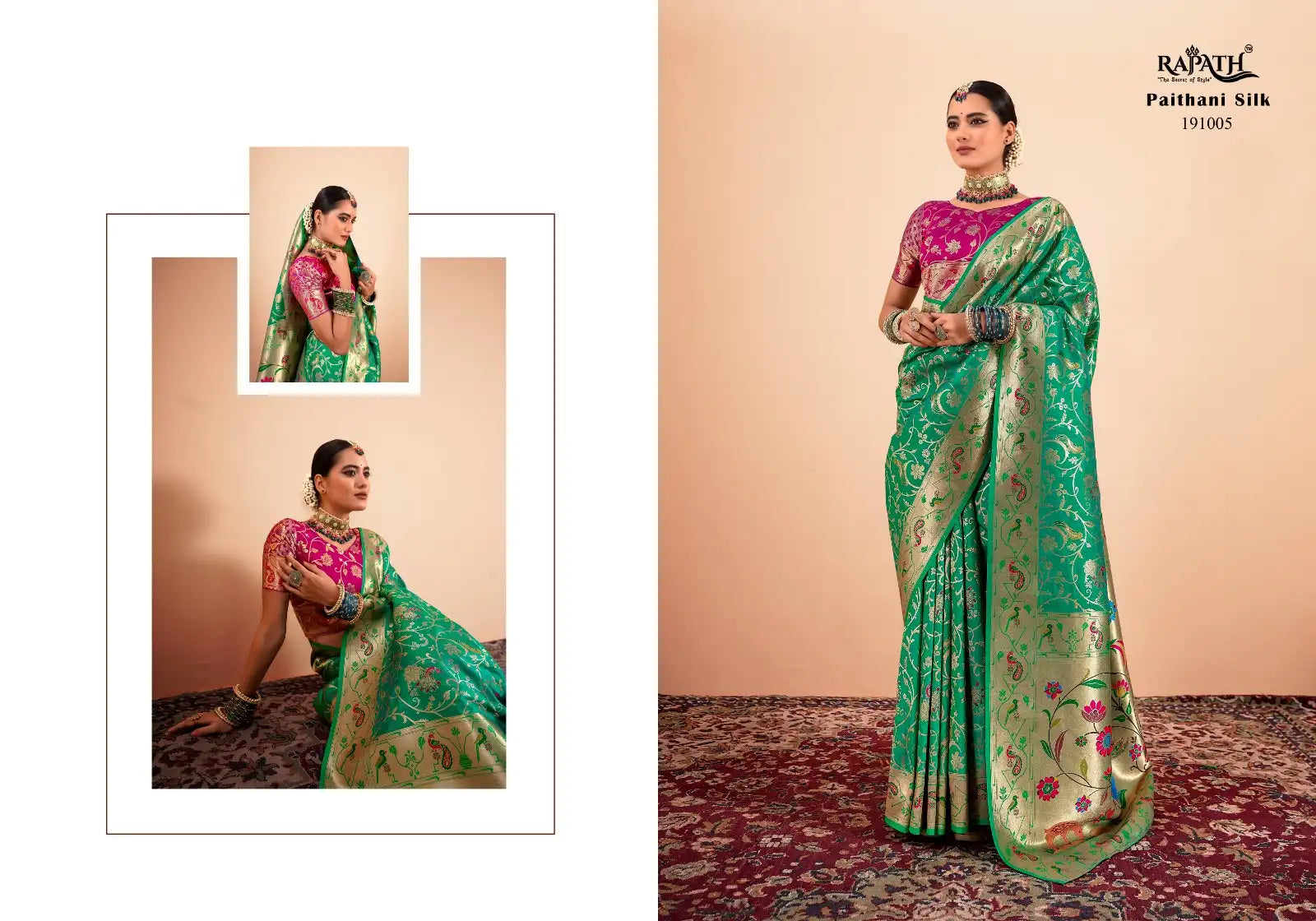 RajPath Fabrics Presents Exquisite Sarees Crafted From Authentic Paithani Silk