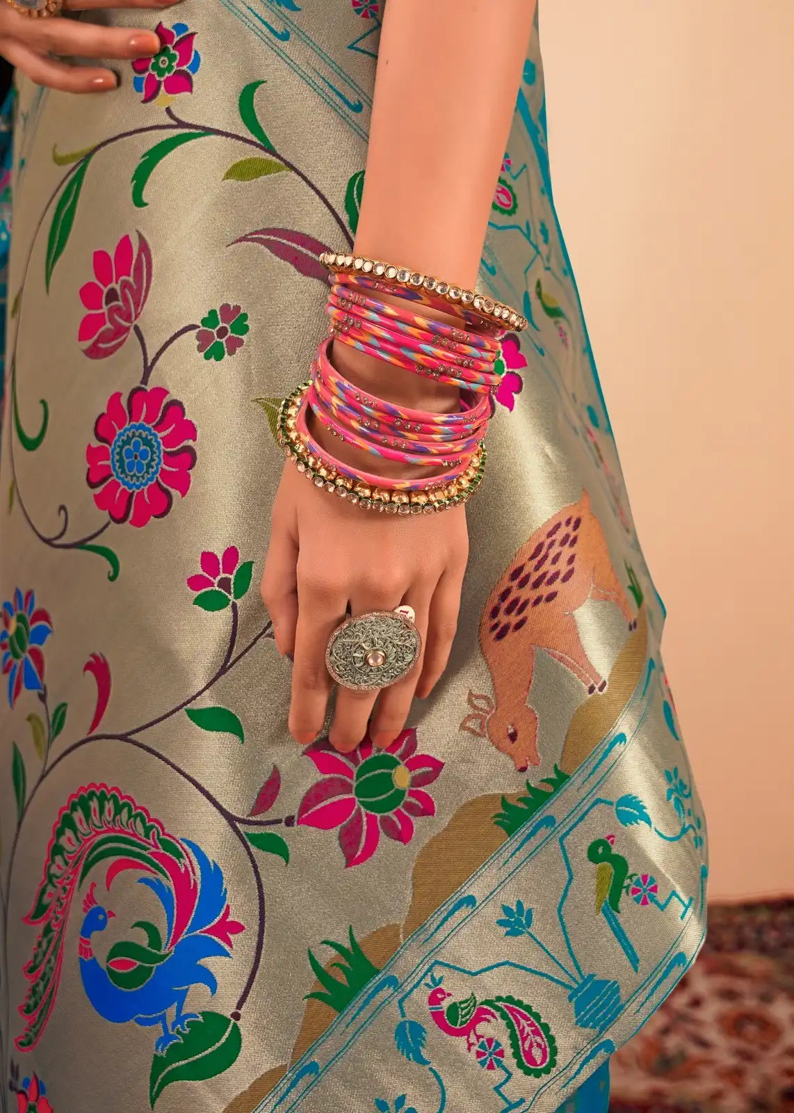 RajPath Fabrics Presents Exquisite Sarees Crafted From Authentic Paithani Silk