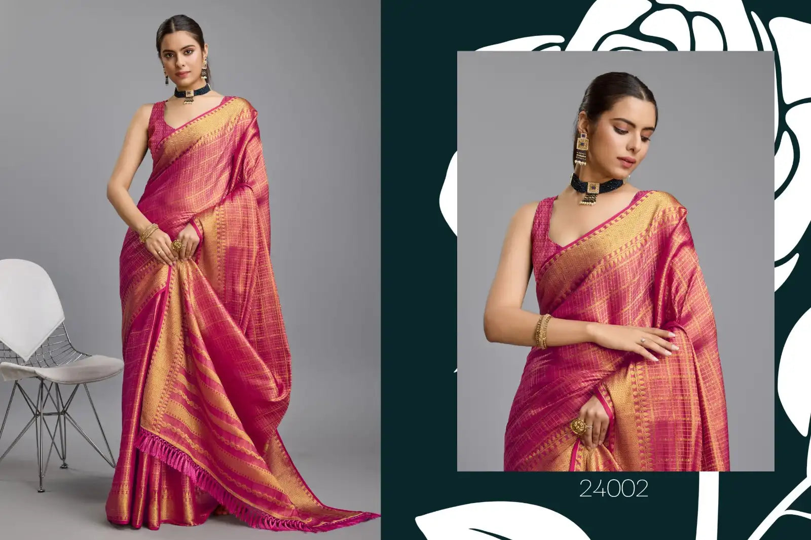 SETHNIC Sarees With Mysore Brocade Showcase Exquisite Craftsmanship Blending Traditional