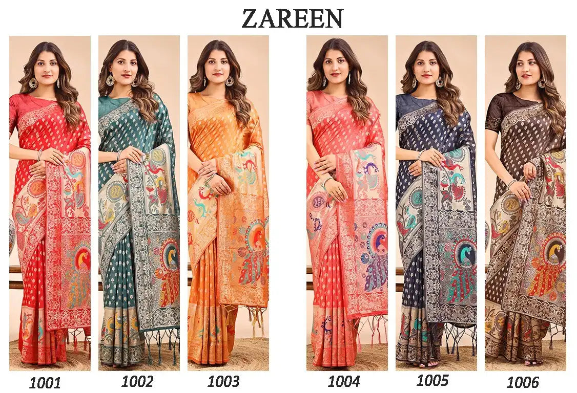 ASTITA sarees Crafted From Linen Cotton Combine The Natural Breathability Of Linen With The Softness Of Cotton