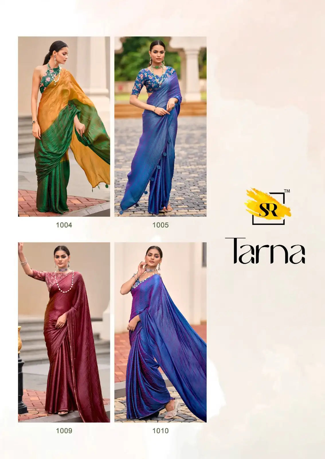 S.R Sarees Showcase Exquisite Craftsmanship With A Swarovski Border That Enhances The Saree’s Elegance