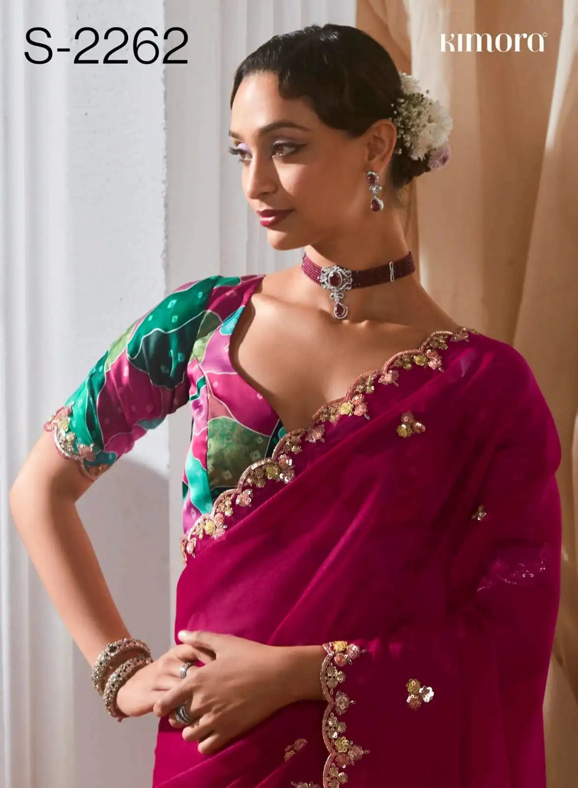 Kimora Sarees Crafted From Pure Fancy Tissue Fabric Offer A Luxurious Drape And Subtle Sheen