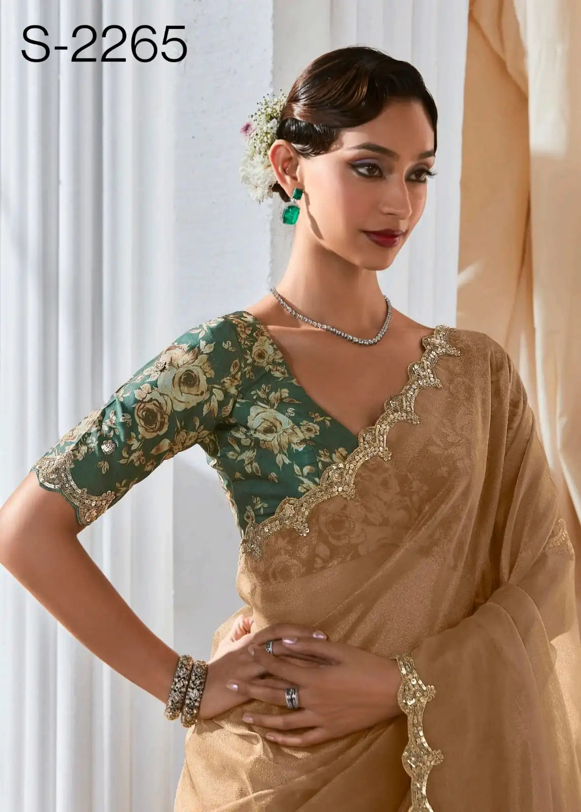 Kimora Sarees Crafted From Pure Fancy Tissue Fabric Offer A Luxurious Drape And Subtle Sheen