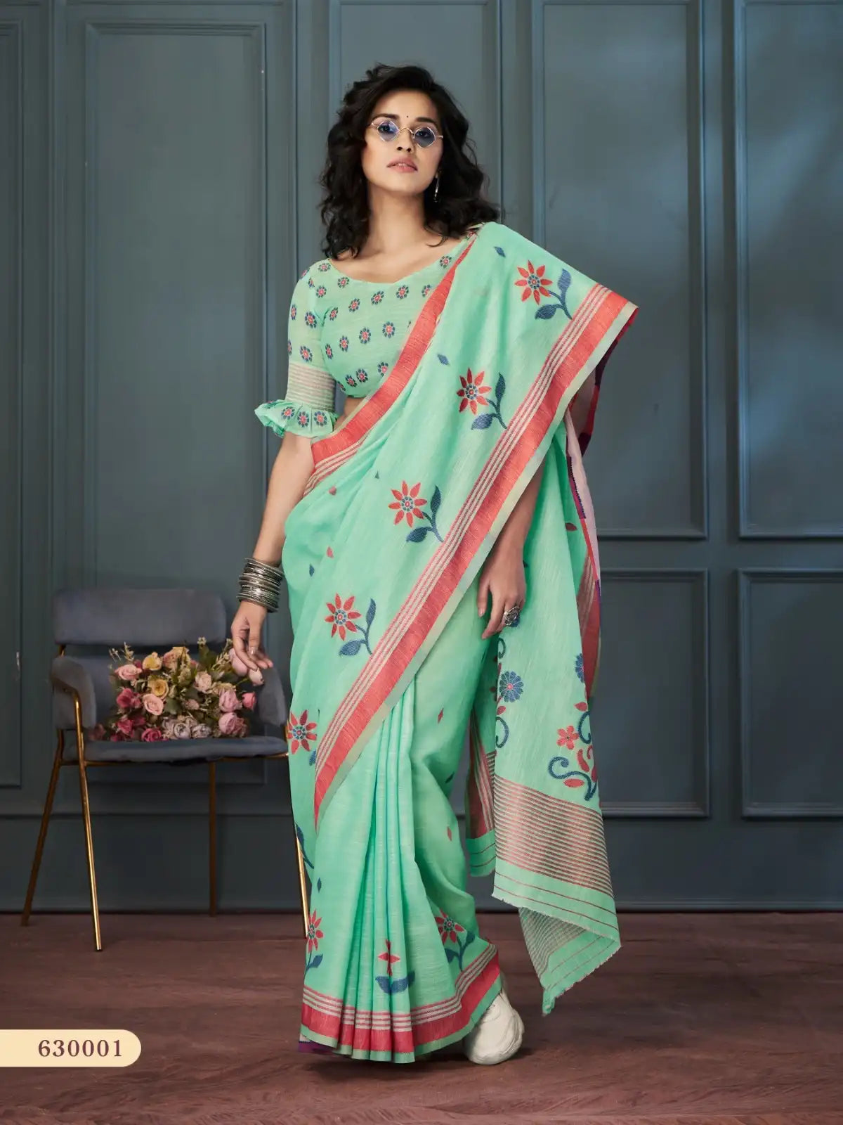 RajPath Fabrics Offers Sarees Made From Handloom Linen Featuring Exquisite Weaving That Reflects Skilled Craftsmanship